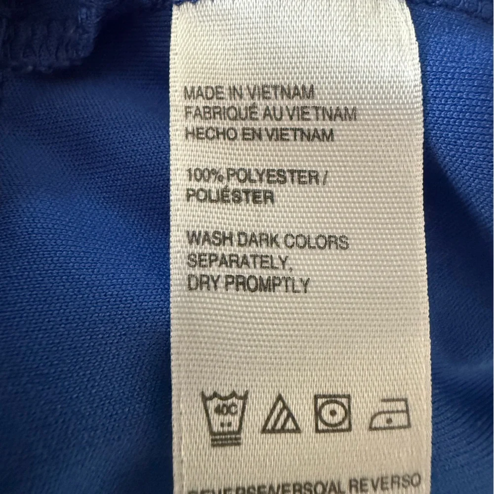 IZOD Golf Women’s Royal Blue Skort Size L  Striped Waistband Athletic Tennis